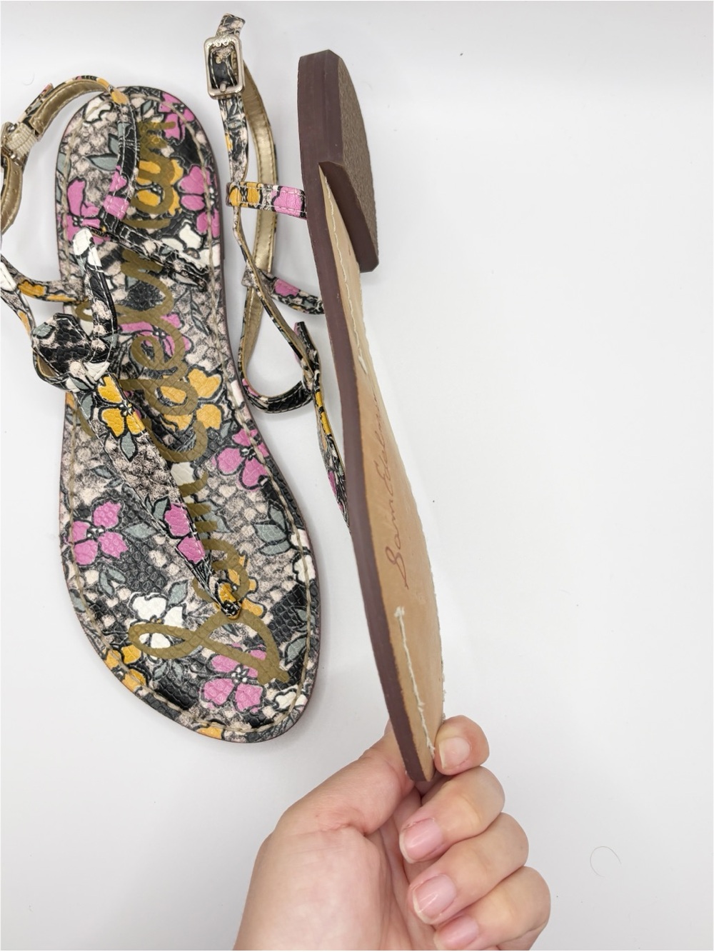 Sam Edelman Floral Thong Sandals - Picture 5 of 8